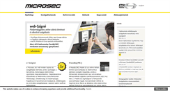 Desktop Screenshot of microsec.hu